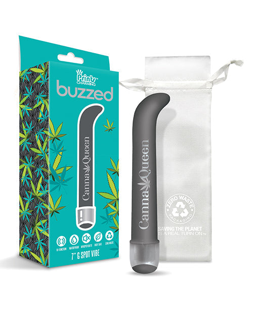 Buzzed 7" G-Spot Vibe - Canna Queen Black