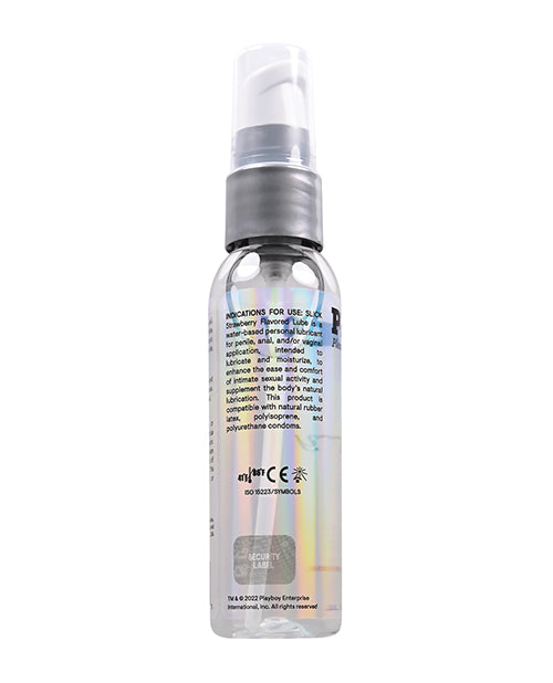 Playboy Pleasure Slick Lubricant - 2 oz Strawberry