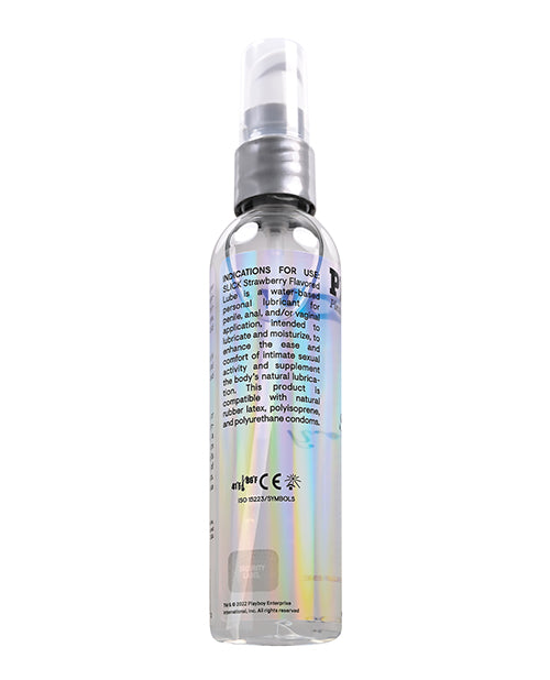 Playboy Pleasure Slick Lubricant - 4 oz Strawberry
