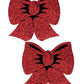 Pastease Premium Hologram Bow - Red O/S