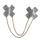 Pastease Chains Disco Cross - White O/S