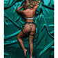 Role Play Frisky Body Inspector FBI 6 pc Set Black/White M/L