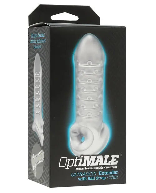 OptiMale Extender w/Ball Strap Thin - Frost Doc Johnson