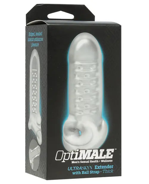 OptiMale Extender w/Ball Strap Thick - Frost Doc Johnson