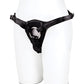 Lux Fetish Patent Leather Strap On Harness - Black