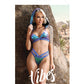 Vibes Plur Bralette w/Removable Hood & Panty Iridescent S/M