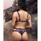 Vibes Fuckin' Perfection Cutout Bralette & Panty Black/Pink L/XL