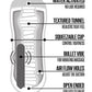 Shower Stroker Vibrating Pussy - Clear