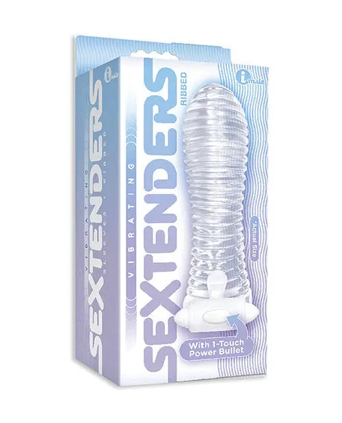 9's Vibrating Sextenders Ribbed Sleeve Icon Brands INC