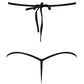 Lust Orthia Criss Cross Bra & G-String Black S/M