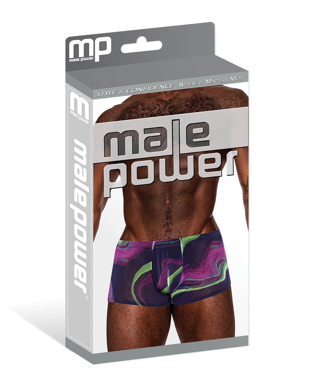 Galactic Sheer Poly Spandex Mini Short Multi Color MD