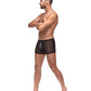 Private Screening Micro Mesh & Modal Skull Pouch Short Black LG