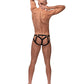 Cage Matte Strappy Ring Jock Black L/XL