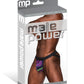 Galactic Sheer Poly Spandex Strappy Ring Jock Multi Color S/M
