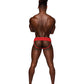 Sassy Lace Skirt Jock Red L/XL Comme Ci Comme Ca