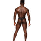 Sassy Lace Open Ring Thong Black S/M