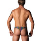 Pack & Play Thong w/Front Condom Pouch - Rainbow S/M