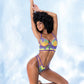 Embroidered Bralette & Strappy Panty Tuscany Yellow L/XL