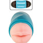 Delite Two Ways Mouth & Ass Masturbator - White