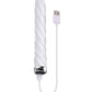 Playboy Pleasure In the Twist Glass Vibrator - White