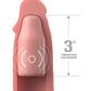 Fantasy X-tensions Elite 9" Sleeve Vibrating 3" Plug w/Remote - Light Pipedream Products