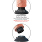 King Cock 6" Big Dildo | Vibrating Dildo | Flesh Suction Cup Dildo | Large Dildo