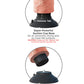 King Cock 8" Big Dildo | Vibrating Dildo | Flesh Suction Cup Dildo | Large Dildo