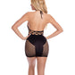 Pink Lipstick Girl Gone Bad Dress Black O/S