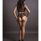 Shots Le Desir Duo Net Key Hole Bra Set Black O/S