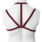 Gender Fluid Sugar Coated Harness - XL-XXXL Raspberry Glitter