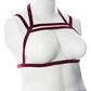 Gender Fluid Sugar Coated Harness - XL-XXXL Raspberry Glitter