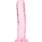 Shots RealRock Crystal Clear 6" Straight Dildo w/Suction Cup - Pink