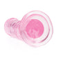 Shots RealRock Crystal Clear 6" Straight Dildo w/Suction Cup - Pink
